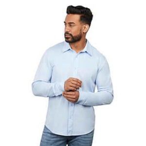 Trimark Men's Tatra Long Sleeve Button Up Light Blue Shirt NEW